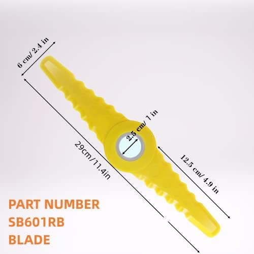 (4 Pack) SB601RB Replacement Sharp Blades Compatible with Sun Joe Weed Wacker Blade Electric Trimmer Edger Blades for SB600E, SB601E and SB602E