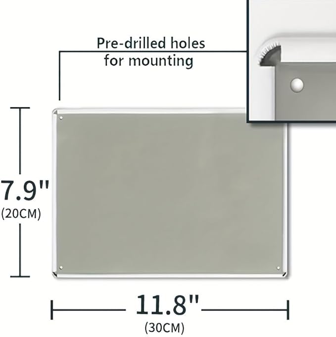 "Caution Dog Can't Hold Its Licker" Vintage Tin Sign - 12x8 inches, Iron Material, Suitable for Garage, Restaurant, Cafe, Bar, Living Room Decoration - UV Resistant and Fade Resistant