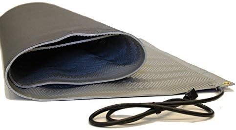 RHS Snow Melting Mat, Anti-Slip Walkway Herringbone Design, Color Gray, Outdoor Mat, Prevents ice Formation, Melts up to 2 inches of Snow per Hour, 120 Volts (30-inches x 10-feet)