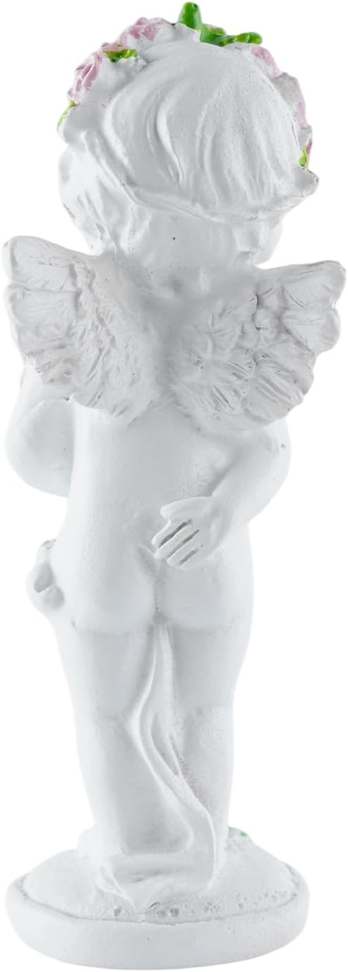 Resin Angel Statue Holding Flowers, Indoor Living Room Dining Table Decor, Outdoor Garden Ornament, Ideal Gift for Mom, Dad and Friends