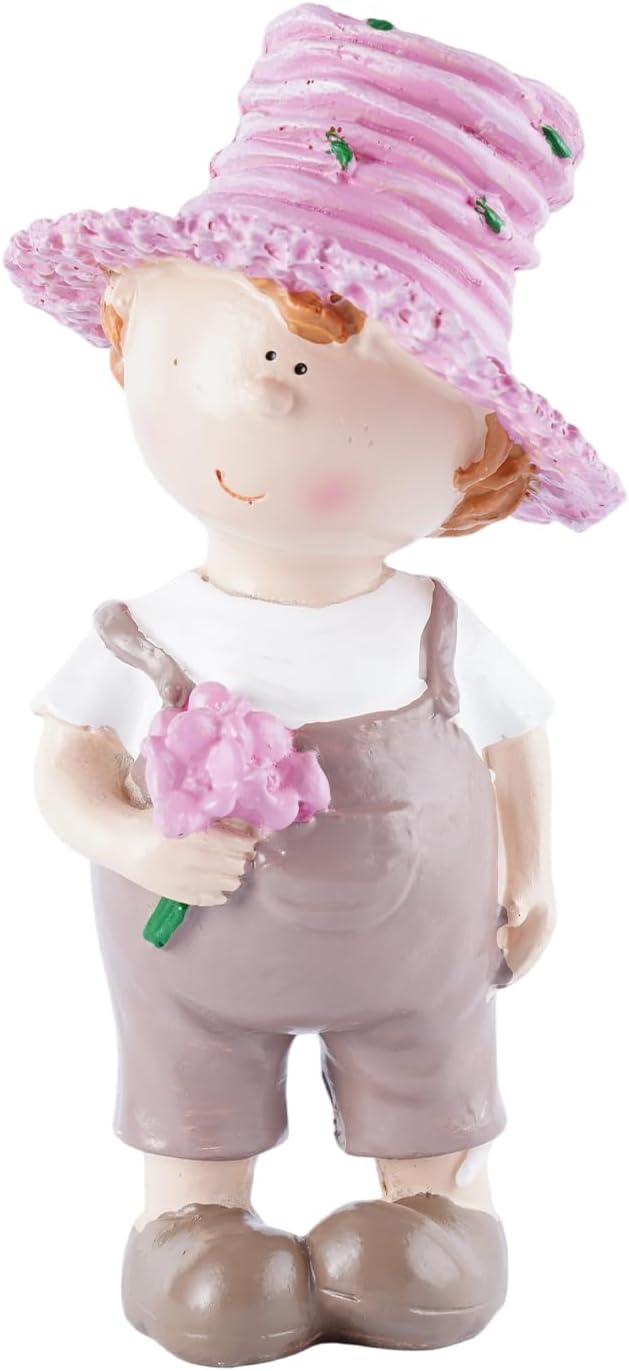 Outdoor Garden Couple Figurines - Boy and Girl Statues, Ideal for Patio, Lawn & Garden Decor, Valentine's Day Home Ornament, for Parents and Friends