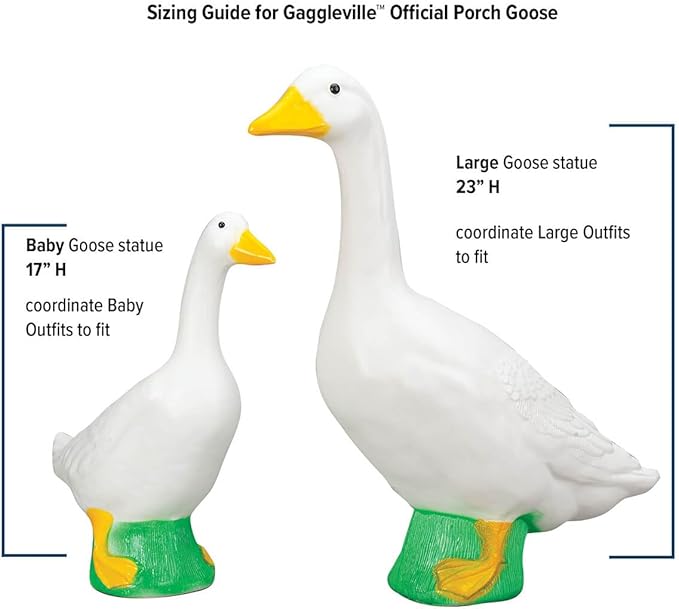 Fox Valley Traders Gaggleville Princess Goose Outfit, Fits Large 23" H Statue