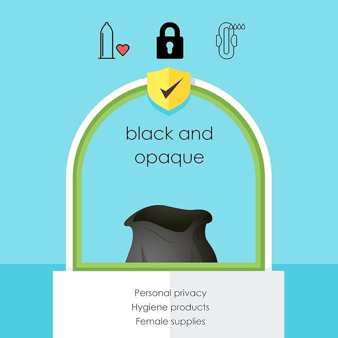 0.5 Gallon Mini Trash Bags Garbage Bags, Tiny Bathroom Trash Can Liners by Teivio, Small Plastic Bags for Desktop Trash Bin/Dog/Poop Car, Fit 2 Liters or Less Can (220 Counts, Black)