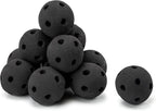 Skyflame Hollow Ceramic Balls, Set of 12 Round Fire Stones Set for Indoor and Outdoor Fire Pits or Fireplaces Accessory, 4 Inch, Black