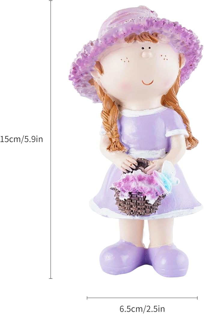 Outdoor Garden Couple Figurines - Boy and Girl Statues, Ideal for Patio, Lawn & Garden Decor, Valentine's Day Home Ornament, for Parents and Friends