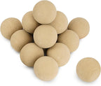 Skyflame 3" Ceramic Fire Pit Balls, Set of 15 Round Beige Fire Spheres for Indoor and Outdoor Fire Pits or Fireplaces
