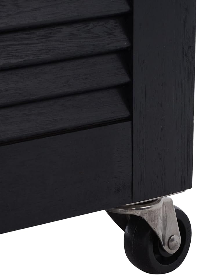 SAFAVIEH Outdoor Collection Elina Black 47-inch Long Cushion Box