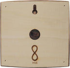HSE Cedar Sauna Thermometer - Mechanical Thermometer with Minimalist Design and Glass Dials