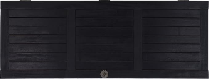 SAFAVIEH Outdoor Collection Elina Black 47-inch Long Cushion Box