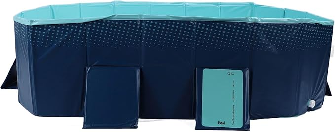 Thickened Foldable Pool for Family Outdoor Fun, Non Inflatable Wear Swimming Pool for Kids Dogs (1.85m/6.1ft)