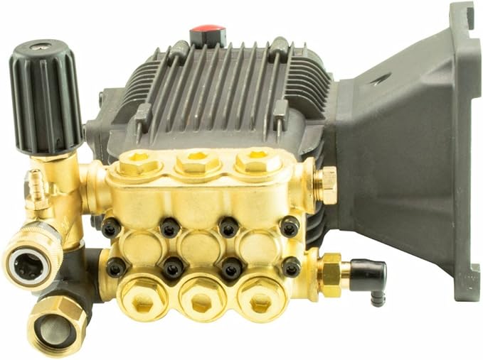 Triplex Power Pressure Washer Pump 5 GPM 3200 PSI 3600 RPM 1" Hollow Shaft with Unloader