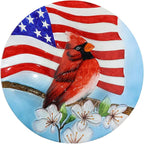 Briarwood Lane American Cardinal Glass Birdbath