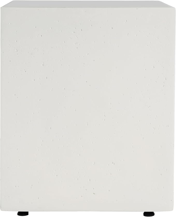 Propane Tank Cover Table for Fire Pits, 20 LB MGO Propane Tank Holder with Side Handles, Outdoor Tank Storage Side Table for Patio, Gas Griddle, White