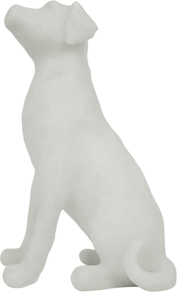 The Labrador Sculpture 11.5x7x5.5 inches, Dog Statues for Home Decor Accents, White Lab Retriever Figurines, Suitable for Coffee Table, Home Office Entryway, Housewarming Birthday Gifts, Dog Lovers