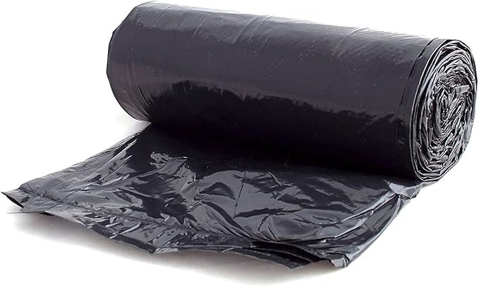 Aluf Plastics 45 Gallon Trash Can Liners (400 Count) - 40" x 46" - Thick 1.5 MIL Equivalent Black Trash Bags for Bathroom, Kitchen, Office, Industrial, Commercial, Recycling and More