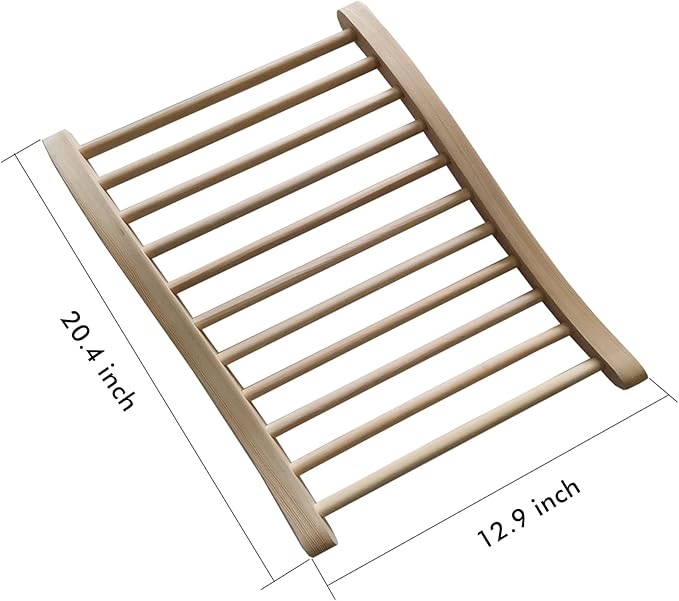 2 Pack Sauna Backrest Infrared Wooden Sauna, Traditional Sauna