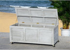 Safavieh PAT7038B Outdoor Collection Elina Grey Wash 47.2" Cushion Deck Box