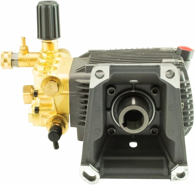 Triplex Power Pressure Washer Pump 5 GPM 3200 PSI 3600 RPM 1" Hollow Shaft with Unloader