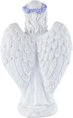 Lavender Praying Angel Statues, Handmade Resin Craft Home Decor, Indoor & Outdoor Winged Angel Figurines, Tabletop Ornaments, Ideal Blessing Gift for Mom, Dad & Friends