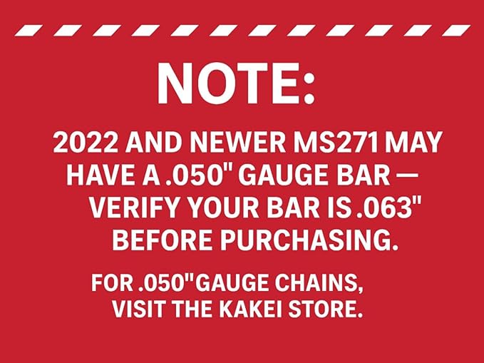 KAKEI Chainsaw Chain 20 Inch .325" Pitch .063" Gauge 81 Drive Links- 26RS 81 Fits Stihl (PRE 2023 .063" Gauge) MS291, MS271 Farm Boss, MS261-36390050081, V81 (3 Chains) - Full Chisel
