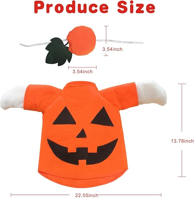 Halloween Goose Outfit Lawn Porch Goose Clothes for 23 Inches Lawn Porch Garden Goose Pumpkin Costume