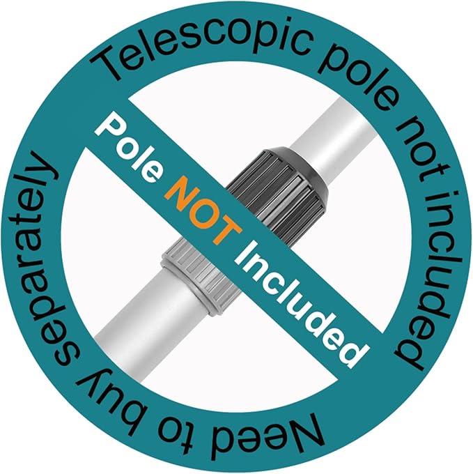 POOLWHALE Professional Pool Skimmer Net, Heavy Duty Swimming Leaf Rake Cleaning Tool with Deep Fine Nylon Mesh Net Bag - Fast Cleaning,Easy Scoop Edge,Debris Pickup Removal (No Pole)