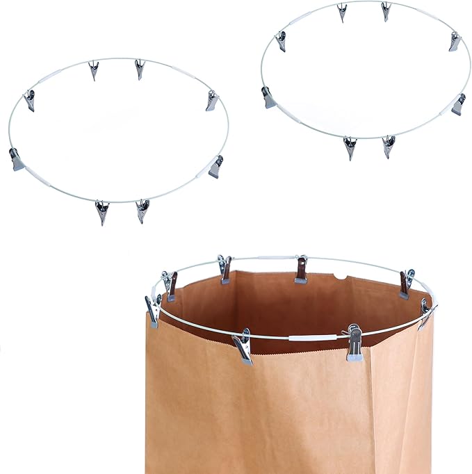 Bag Holder for Paper Yard Waste Bags or Lawn Bag Holder for Easy Leaf Collecting, Paper Lawn Bag Opener