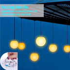 LOFTEK LED Pool Lights That Float - 8-inch Globe Lamp Rechargeable - 16 RGB Lamp with Handle & Remote, Waterproof Lamps for Outdoor Yard Decor, Smart Orb Light for Bedroom, 1-Unit