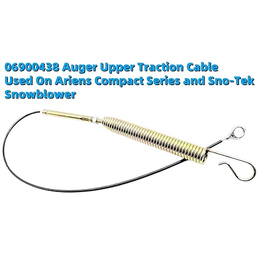06900438 Auger Upper Traction Cable Replace for Models Ariens Compact 20 24 and SNO-Tek 24 28 Snowblower(3-Pack)