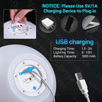 LOFTEK LED Pool Lights That Float - 8-inch Globe Lamp Rechargeable - 16 RGB Lamp with Handle & Remote, Waterproof Lamps for Outdoor Yard Decor, Smart Orb Light for Bedroom, 1-Unit