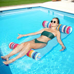 FindUWill 2 Pack Fabric Water Swimming Pool Floats Hammock, XL, Inflatable Multi-Purpose Water Hammocks Floaties (Saddle, Lounge Chair, Hammock, Drifter), Pool Float Lounger for Adults Vacation