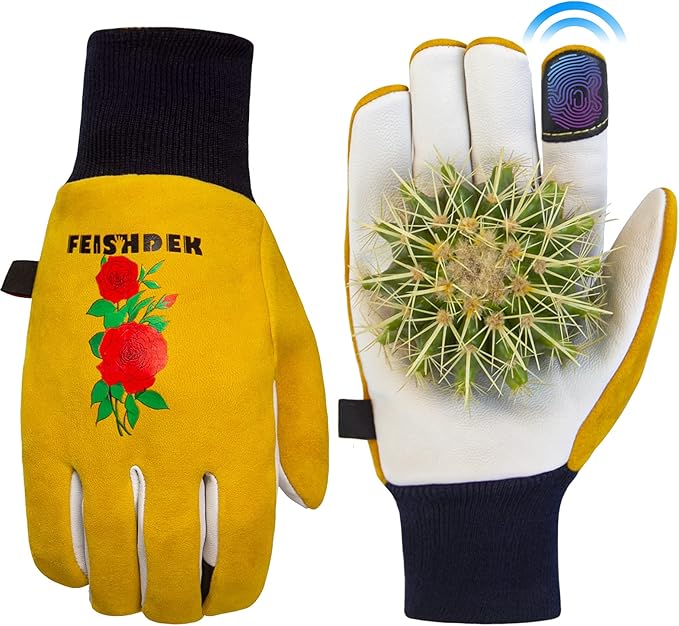 Cactus Gloves Soft Deerskin Women Gardening Glove Thorn Proof for Cacti Handling
