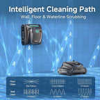 (2025 Upgrade) WYBOT S2 Solar Robotic Pool Cleaner, Dual Charging Modes, Auto-Return Charging, Enhanced Scheduled & Area Cleaning, 3D Adsorption System, App Support, In-Ground Pools up to 3,229 Sq.Ft