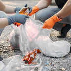 Veska 55-60 Gallon Trash Bags, Large Clear Garbage Bags,150 Bags Bulk Can Liners Perfect for Office, Waste, and Storage Use, Recycling, Yard Waste, and Leaf Collection, Rollaway Bin Liners