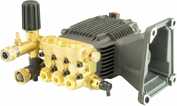 Triplex Power Pressure Washer Pump 5 GPM 3200 PSI 3600 RPM 1" Hollow Shaft with Unloader