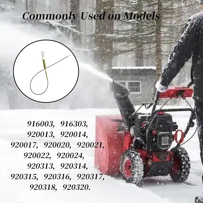 06900438 Auger Upper Traction Cable - Compatible with Ariens Compact 20, 24 & SNO-Tek 24916003, AMP 24916303 Snowblowers