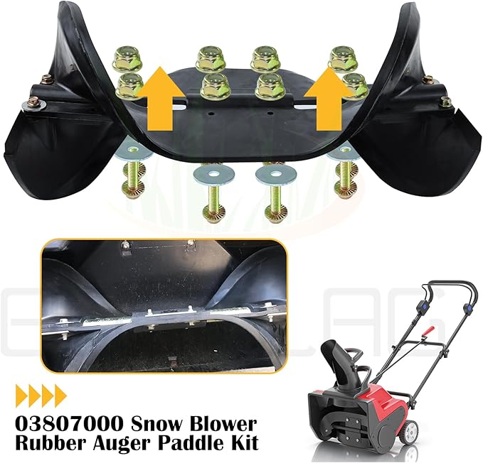 03807000 Snow Blower Auger Paddle Replaces Ariens 03807000 Auger Blade for Ariens 522 Snowblower Paddles Ariens SS522E Paddle Ariens SS322, SS322E, SS522, SS722, SS722C, 938017, 22" Snowblower
