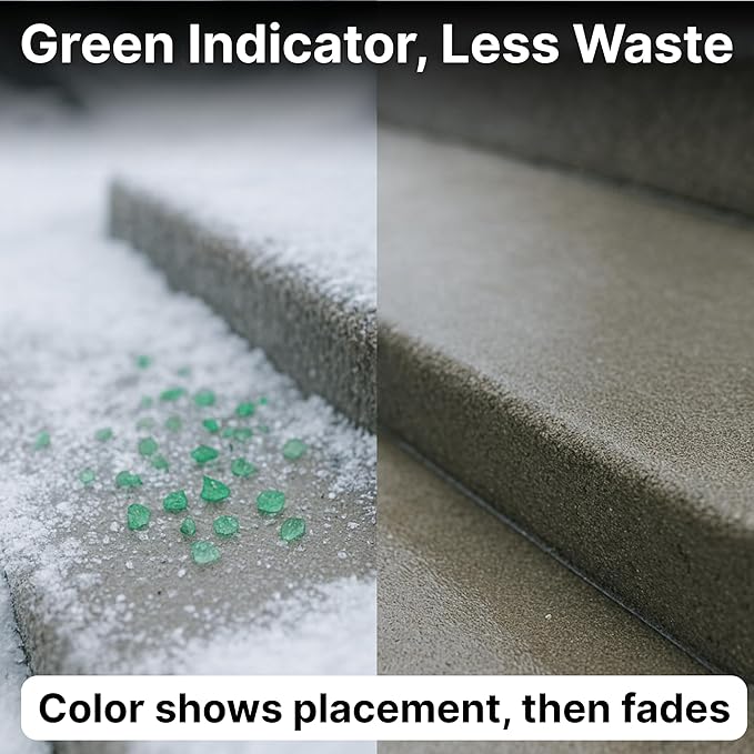 Thawtful Pet Safe Ice Melt – Pet Friendly Ice Melt, Snow Melt – Green Granules with CMA, Melts to −12°F (−24°C) - Driveway Salt & Sidewalk Salt for Ice (1 qt. - 2.2 lb.)