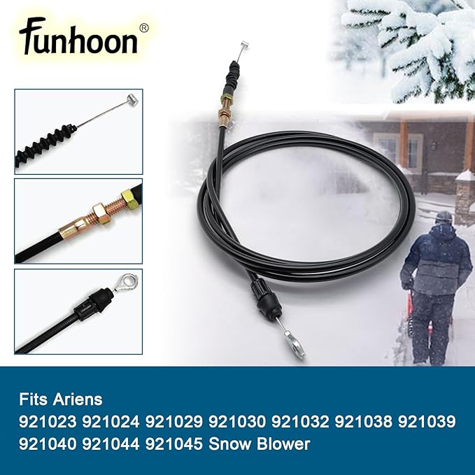 06900614 Deflector Control Cable for Ariens 921024 921029 921030 921032 921038 921040 921045 921046 921047 Deluxe 24" 28" 30" 32" Platinum SHO 24" 30" AX 254cc Engine Snow Blowers