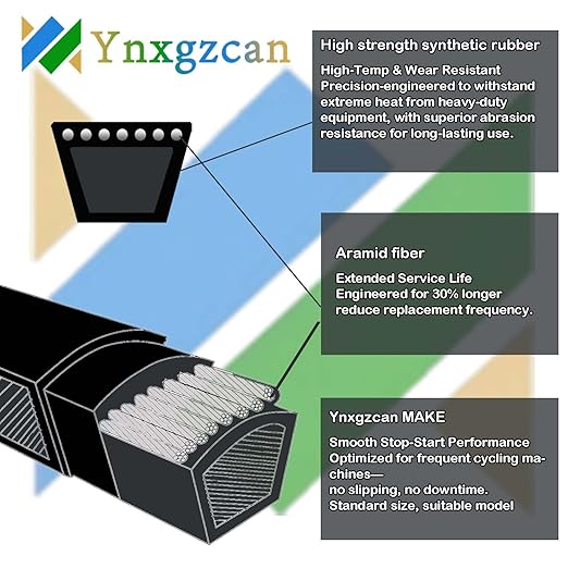 07200718 V-Belt - 1/2'' x 57'' Drive Belt for ARIENS/Gravely Zero Turn Lawn Mower ZTX 42 ZTX 52 IKON-X IKON-XD Snapper 5104354, Toro 98-9008