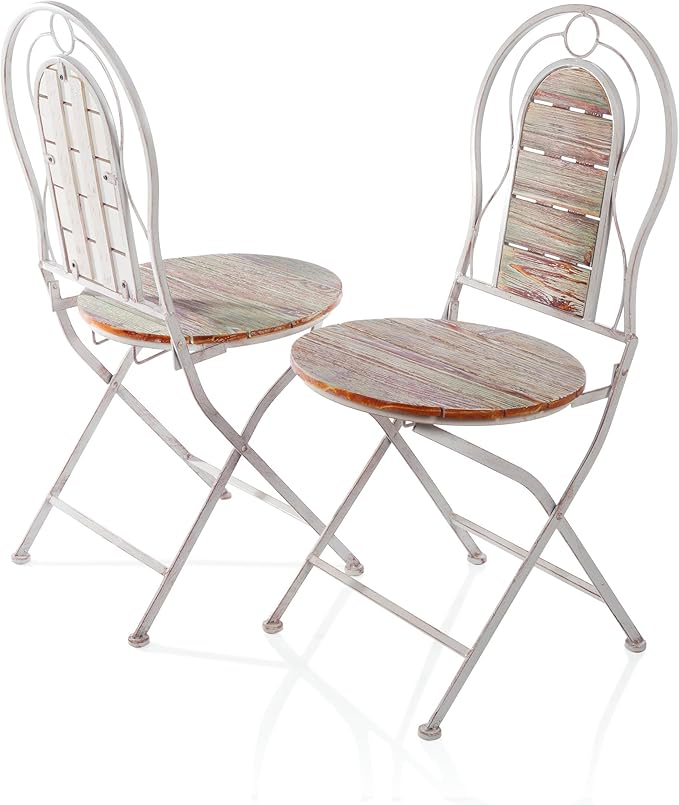 Alpine Corporation Green Weathered Wood Bistro Set, 3-Piece