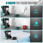 Pressure Washer, Power Washer with 4 Quick Connect Nozzles, 35FT Power Cord, 20FT Hose, Foam Cannon for Cars/Patios/Diverway/Fences