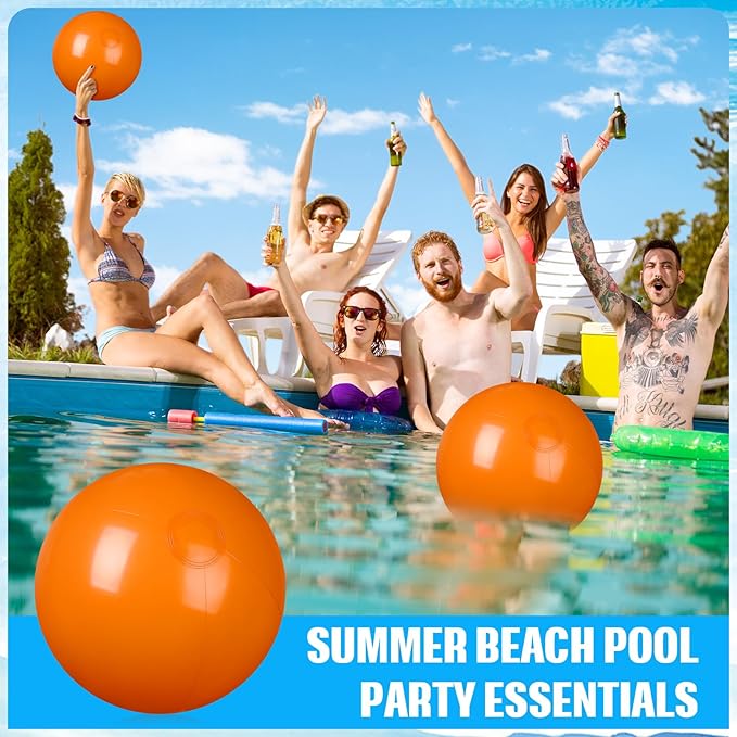 2 Pcs Inflatable Beach Ball 8 inch Swimming Pool Balls Summer