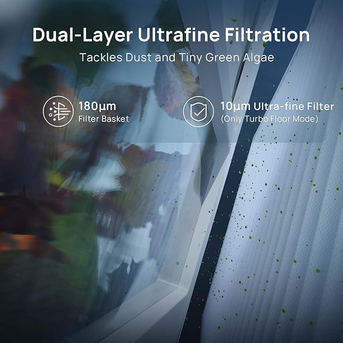 (2025 New) WYBOT C2 Vision Robotic Pool Vacuum with AI Camera, Ultra-Fine Filtration Pool Cleaners for Inground Pools, Comprehensive 8 Mode, Wall Climbing, Brushless Motor, Smart Navigation, White