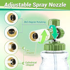 M MINGLE Foam Cannon for Pressure Washer with Dual-Connector Tool - Dual Lance Pressure Washer Wand for Adjustable Soap Cannon - M22 and 1/4" Quick Connect - 3600 PSI