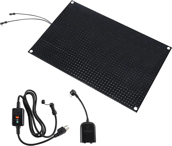 Heated Snow Melting Mat for Outdoor Stairs, Non-Slip (24in x 36in)