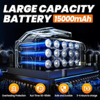 Pressure Washer Battery Powered 3000mAh, Portable Cordless Power Washer 652PSI, Handheld Car Pressure Washer with 6-in-1 Nozzle,17FT Drain Hose, Power Cleaner for Patio Floor Fence Deck Indoor Black