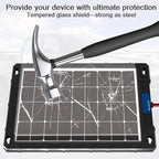 20W 12V Solar Panel Kit with Upgraded Controller for Car, RV, Motorcycle, and Marine Applications
