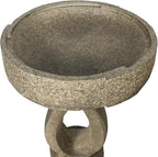 21.8" H Elegant Modern Bird Bath for Outsides Use - Sturdy Weather-Resistant Birdbath for Gardens and Patios