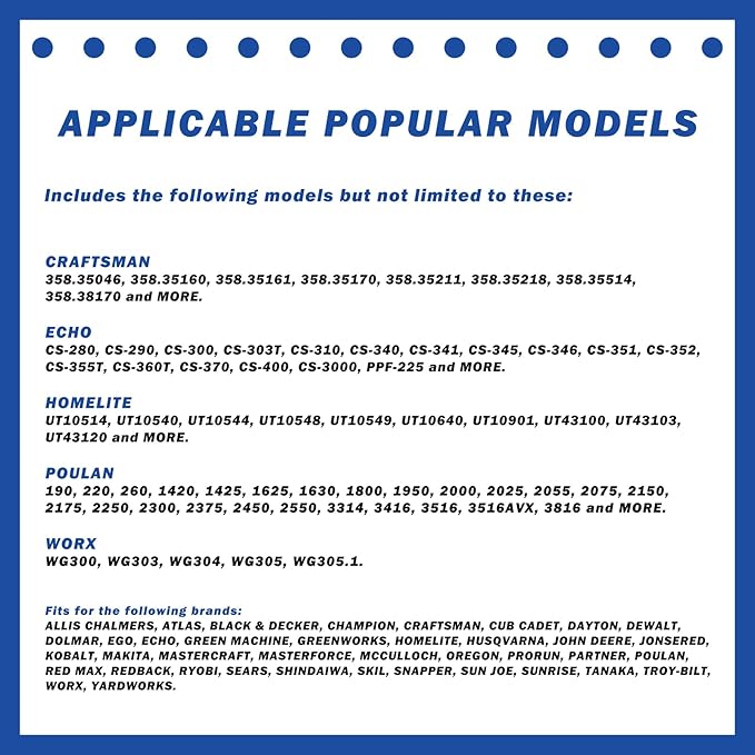 14 Inch Chainsaw Bar 52 Drive Links 3/8"LP Pitch .050" Gauge, 14 Chainsaw Guide Bar, Chainsaw Accessories Fits for Echo, Craftsman, Homelite, Poulan and More(2 Pack)